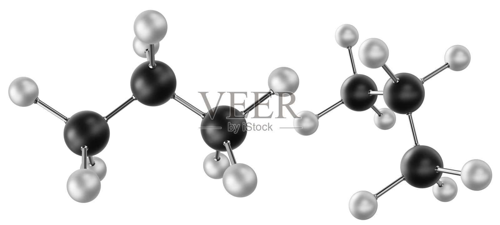 丙烷分子C3H8照片摄影图片