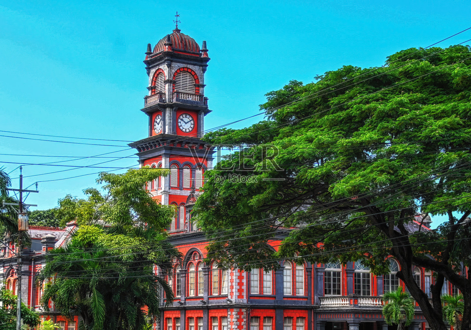 女王皇家学院,特立尼达最负盛名的学校,西班牙港,特立尼达和多巴哥,南美洲照片摄影图片