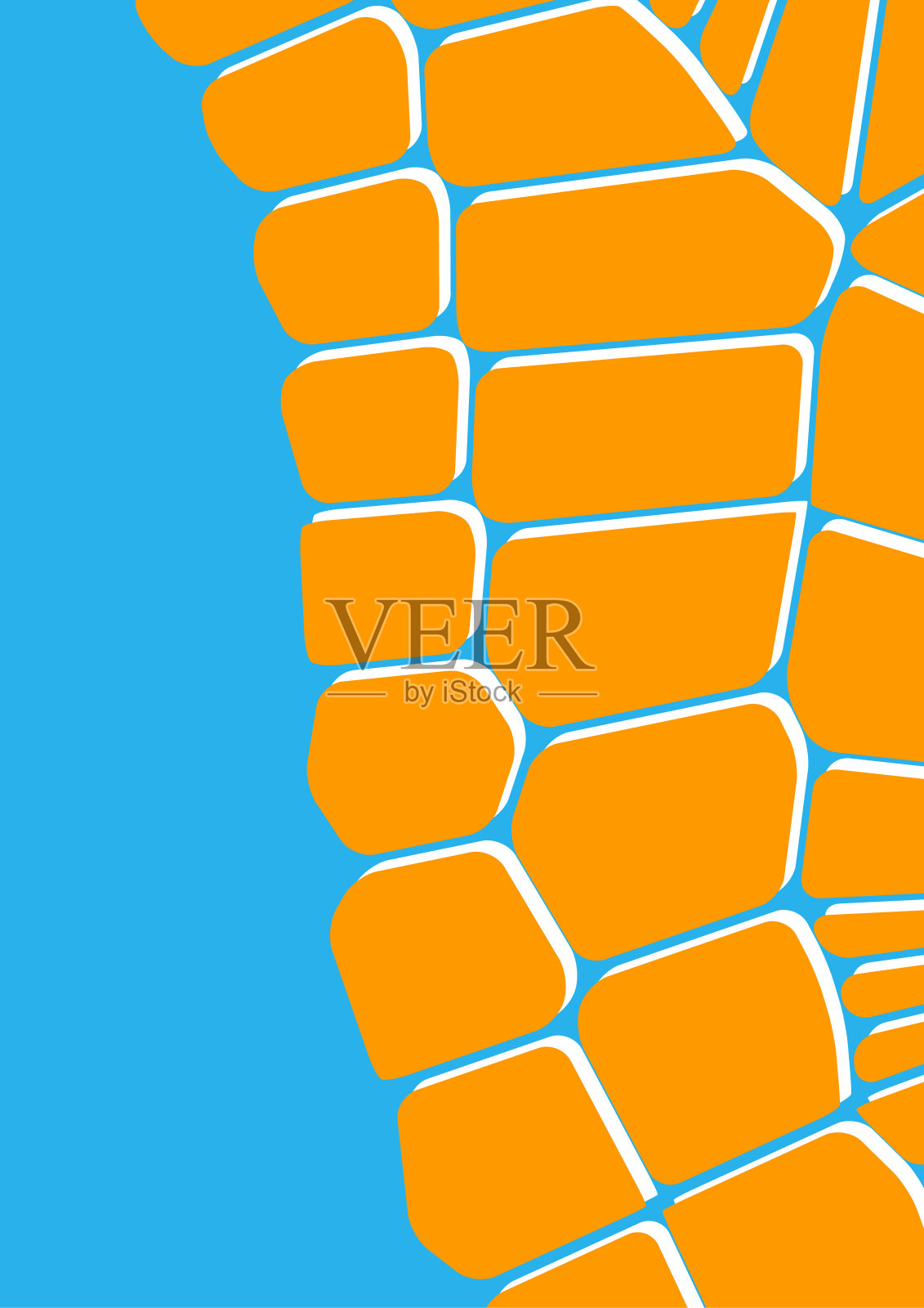 现代抽象背景与圆形孤立的几何形状。向量插画图片素材