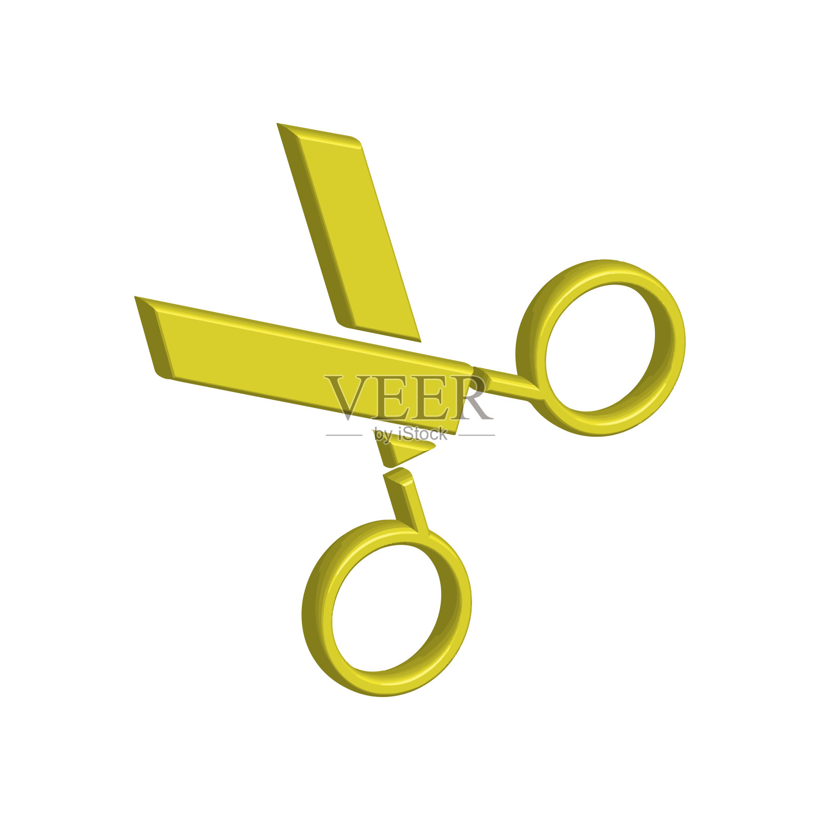 插图矢量图形剪刀图标模板插画图片素材