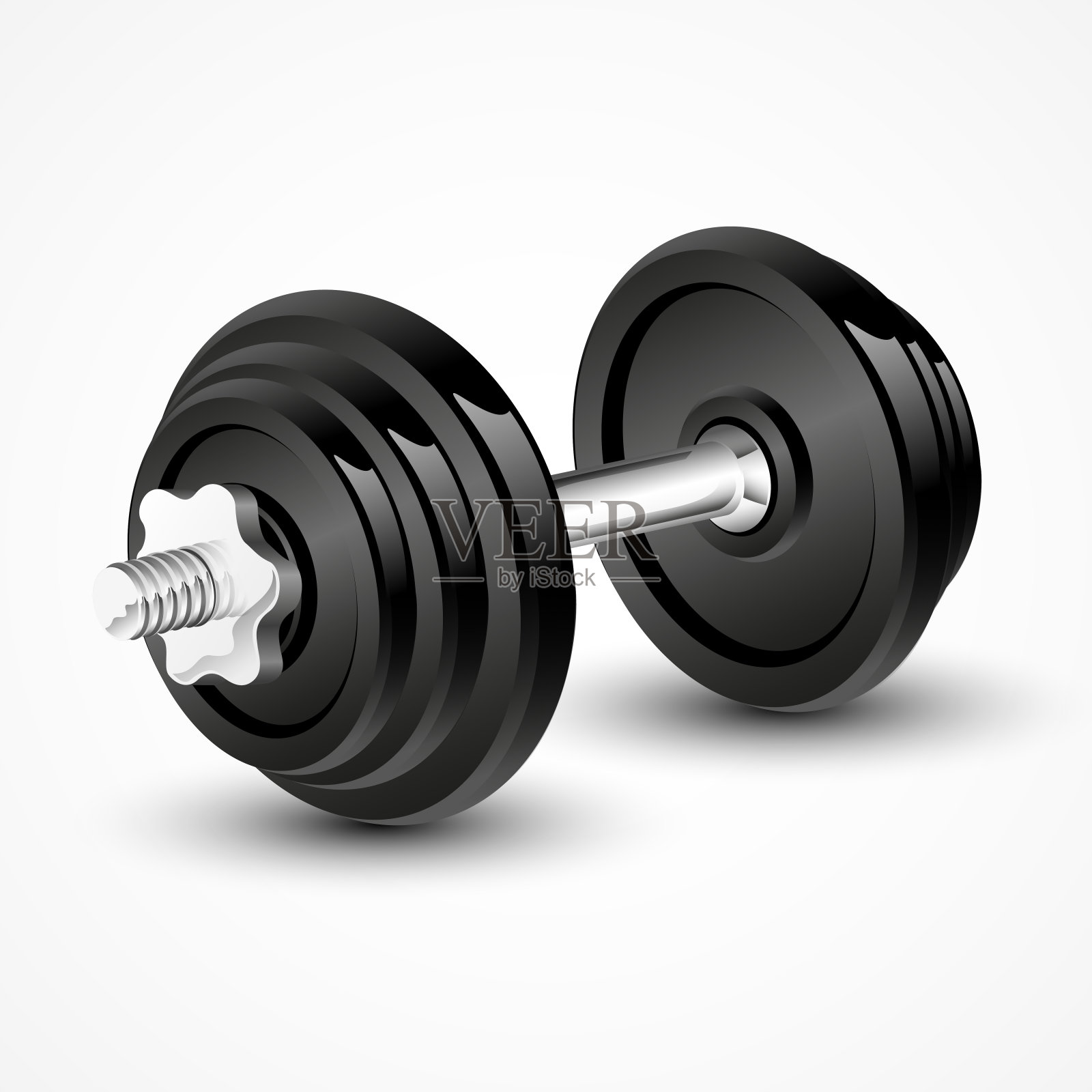 矢量插图的哑铃插画图片素材