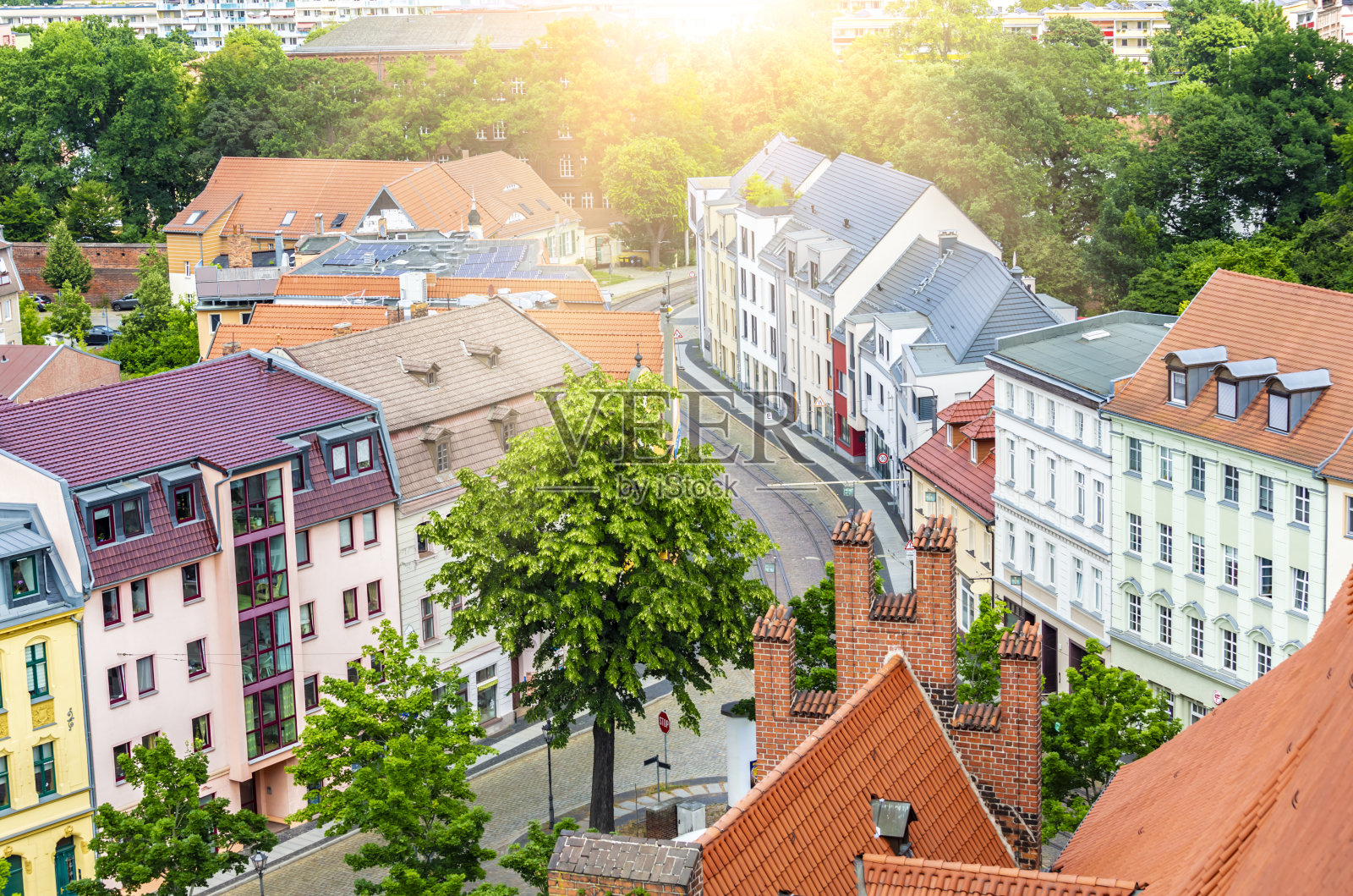 旧城科特布斯,东德照片摄影图片