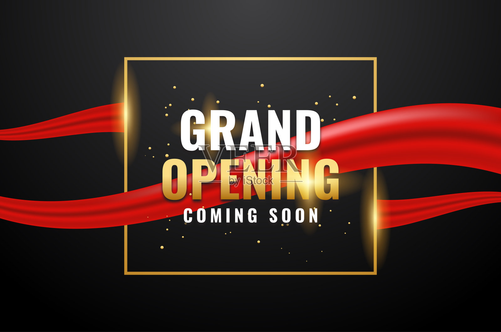 盛大开幕背景设计模板插画图片素材