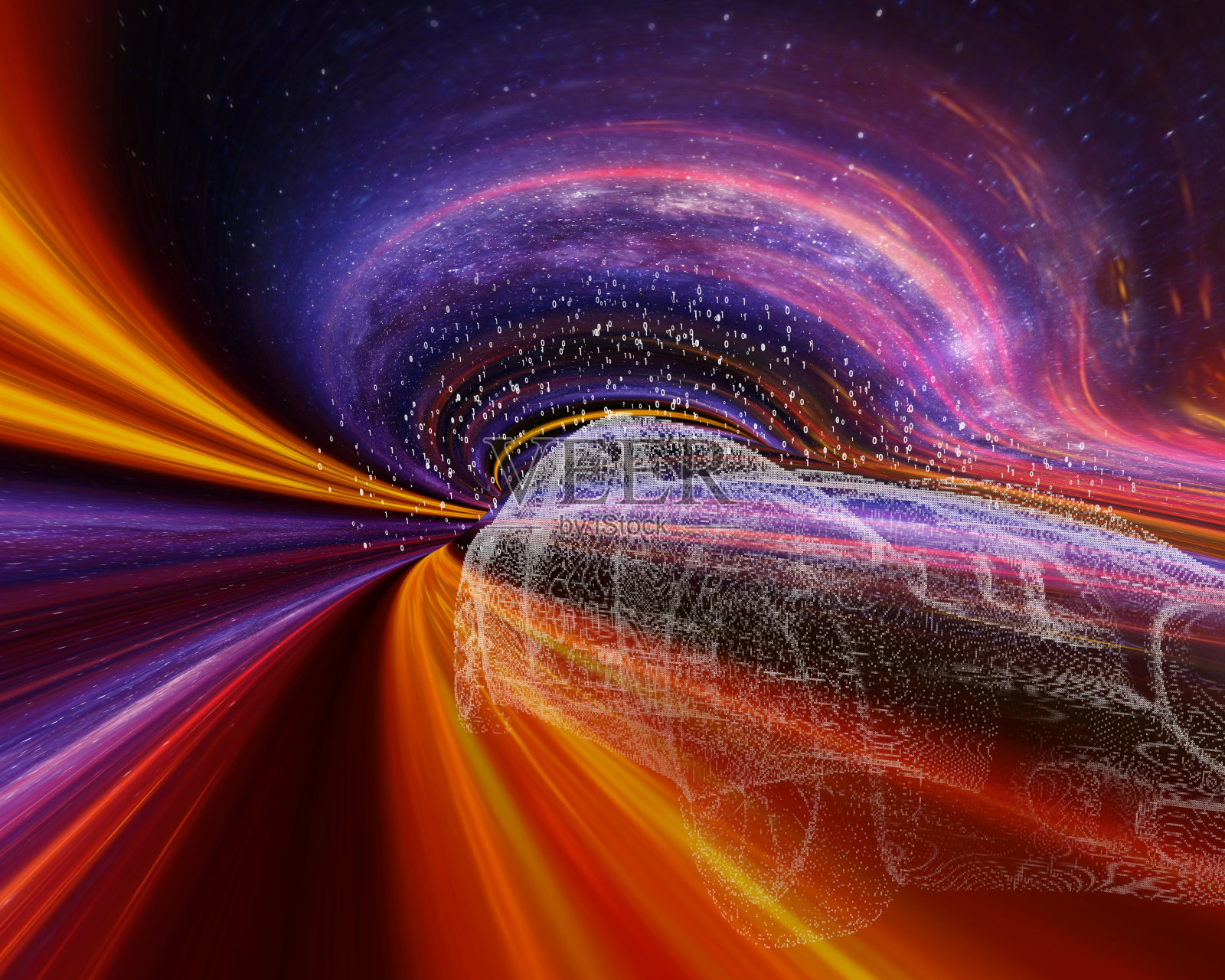 跑车在城市高速公路上超速行驶照片摄影图片