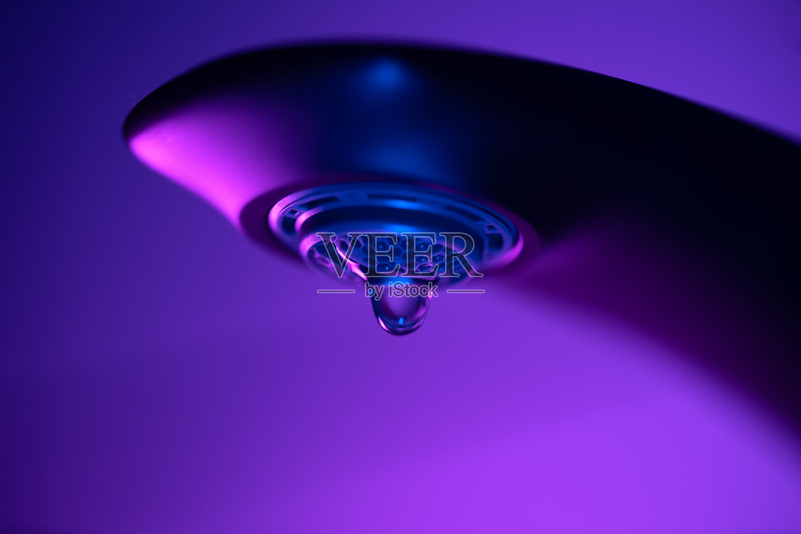 滴水龙头,霓虹彩色图像照片摄影图片