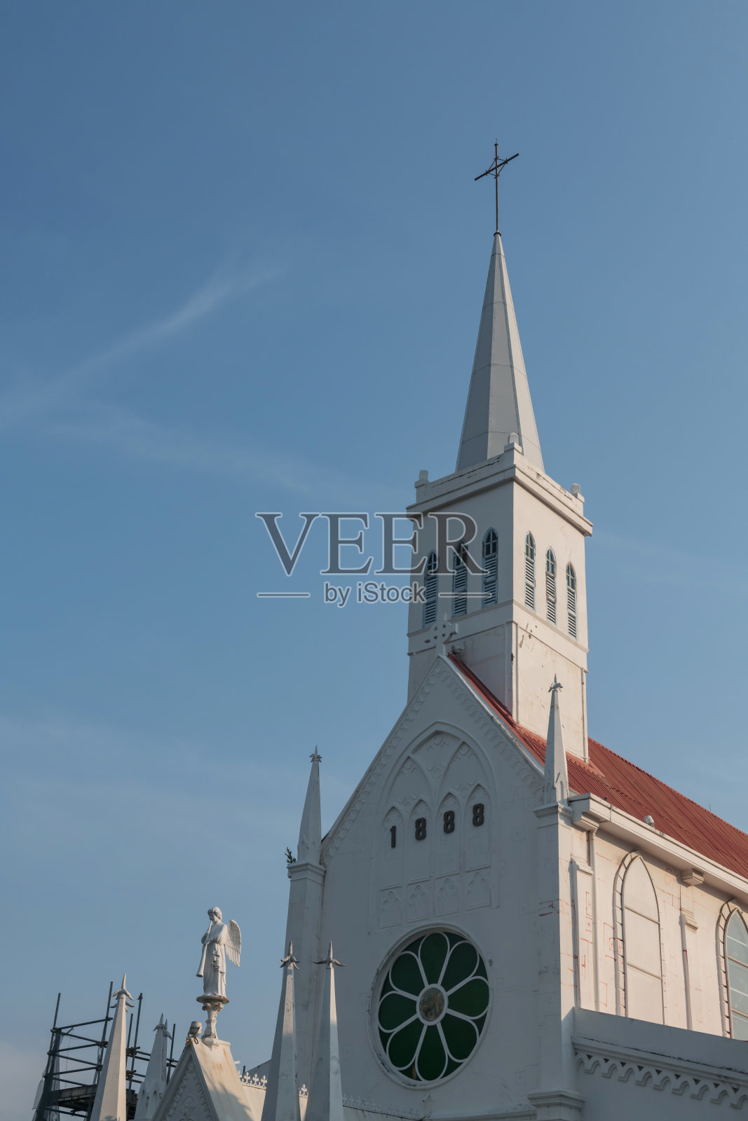 在建中的新加坡基督教堂照片摄影图片