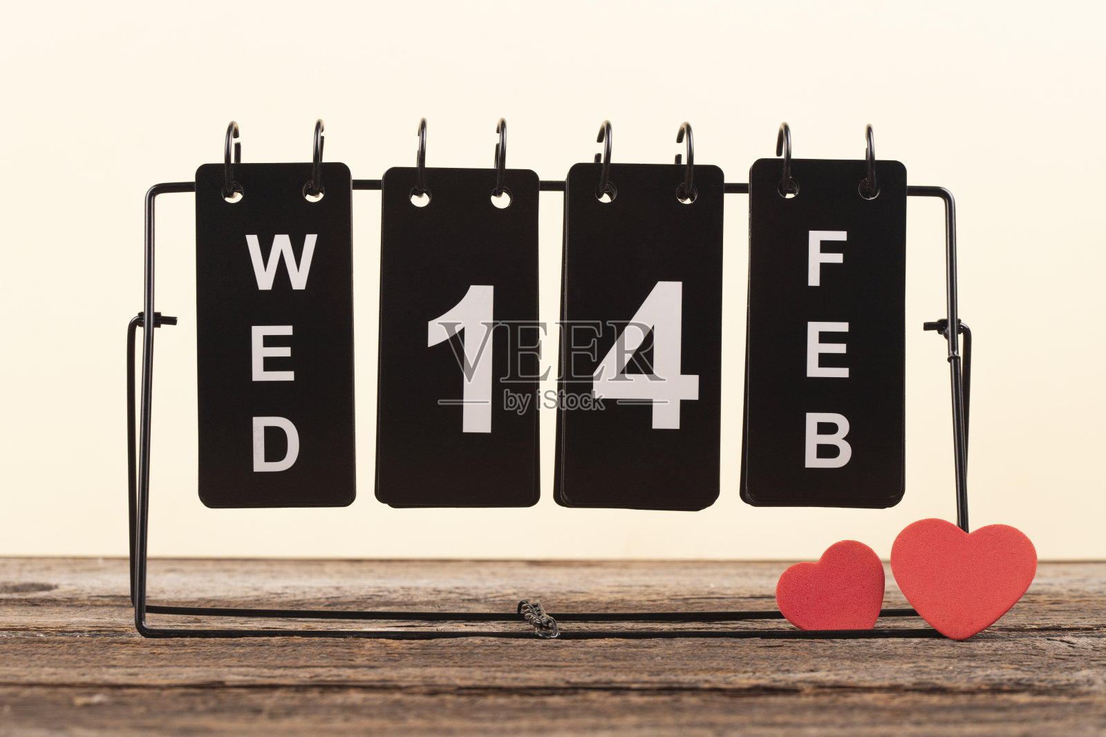 二月十四日日历照片摄影图片