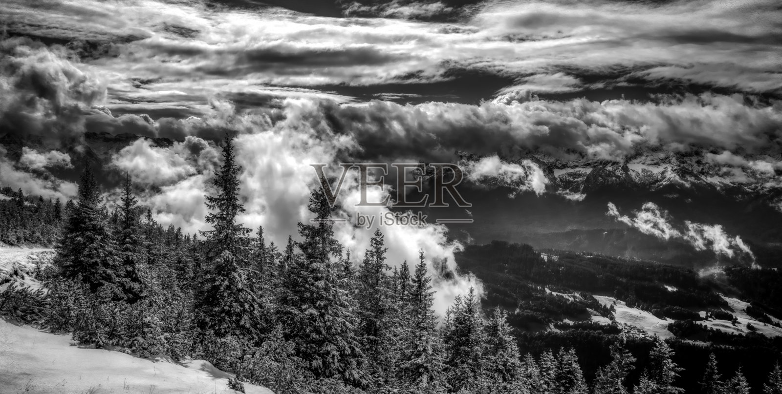 韦特施泰因堡的景色照片摄影图片