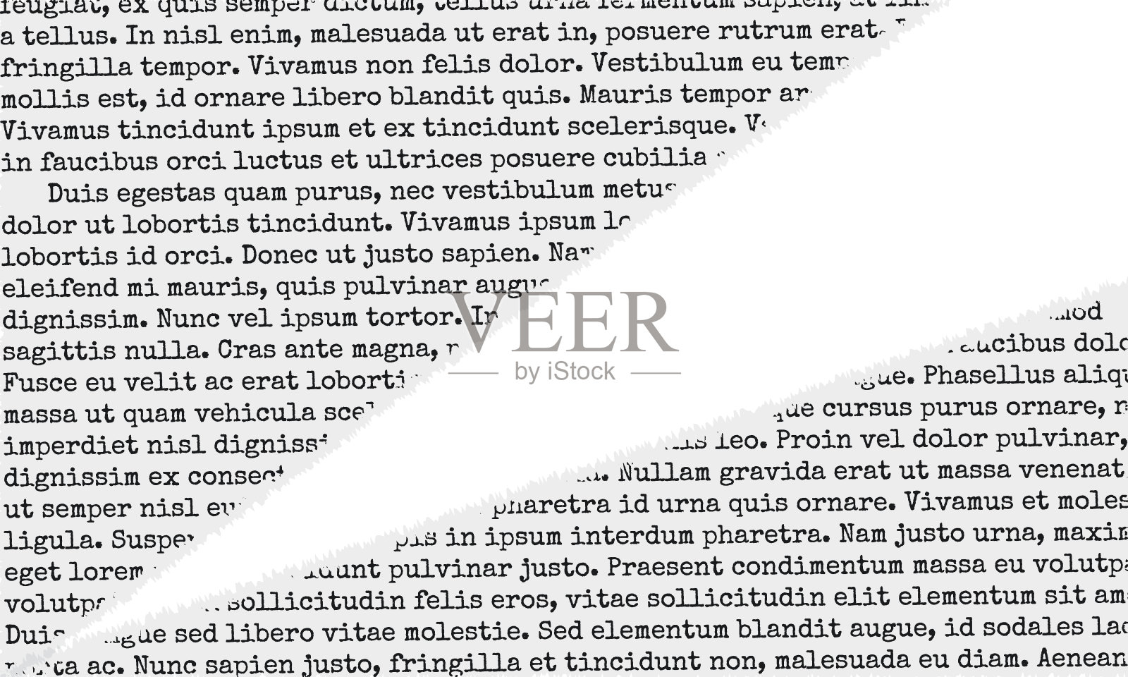 撕纸,拼贴元素png。一张边缘被撕破的打出来的旧纸。矢量图插画图片素材