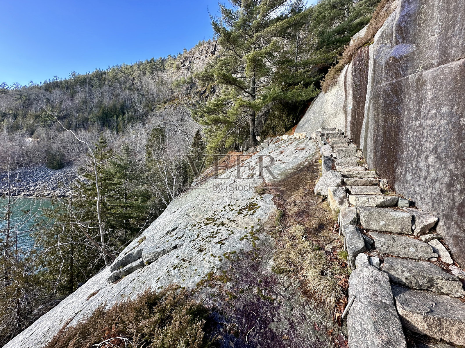 山谷湾小径,阿卡迪亚国家公园照片摄影图片