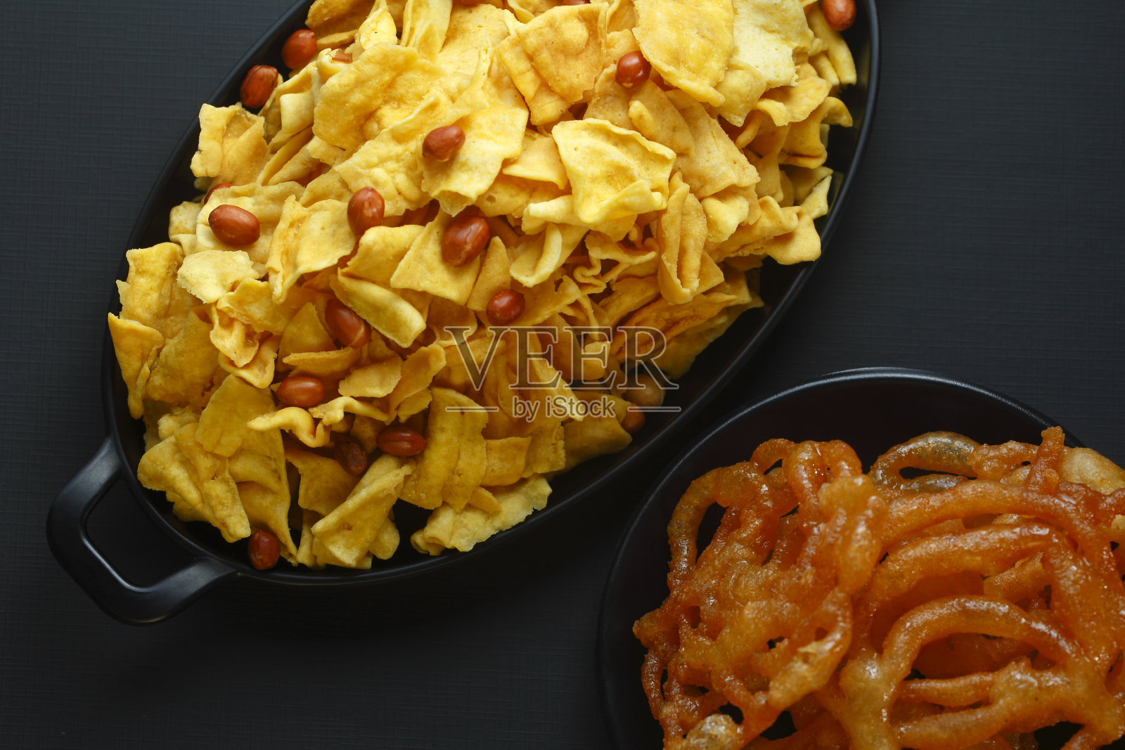 Fafda (Papdi) Namkeen照片摄影图片