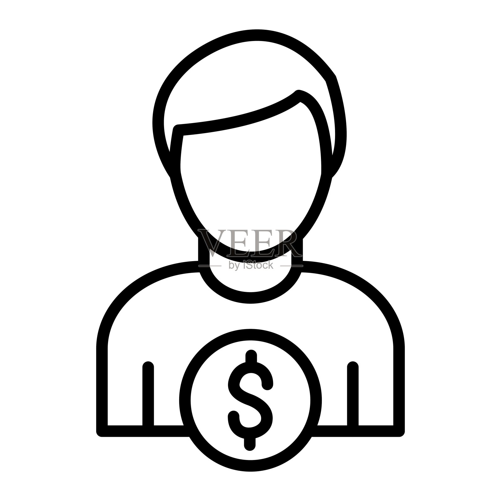 会计图标风格插画图片素材