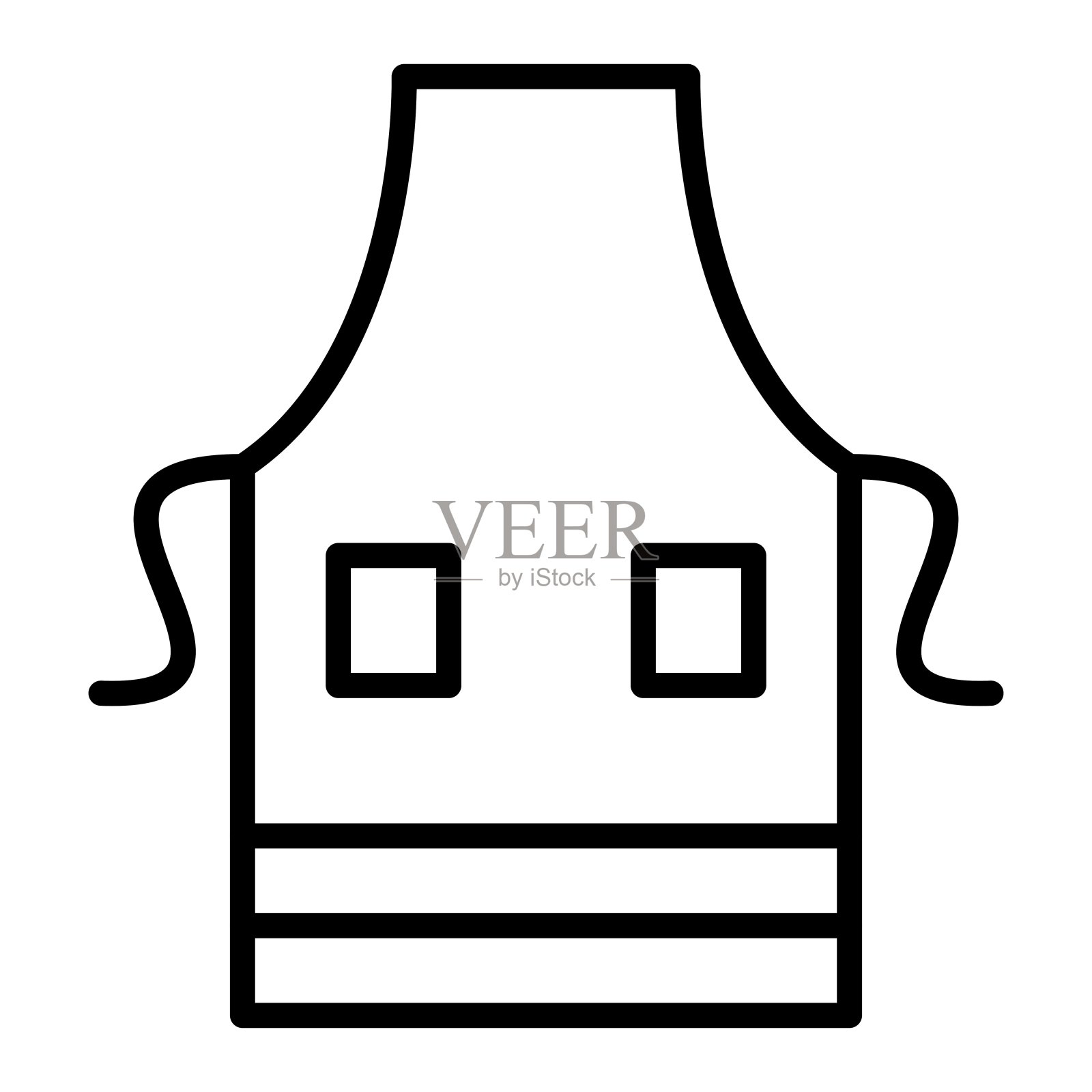 围裙图标风格插画图片素材