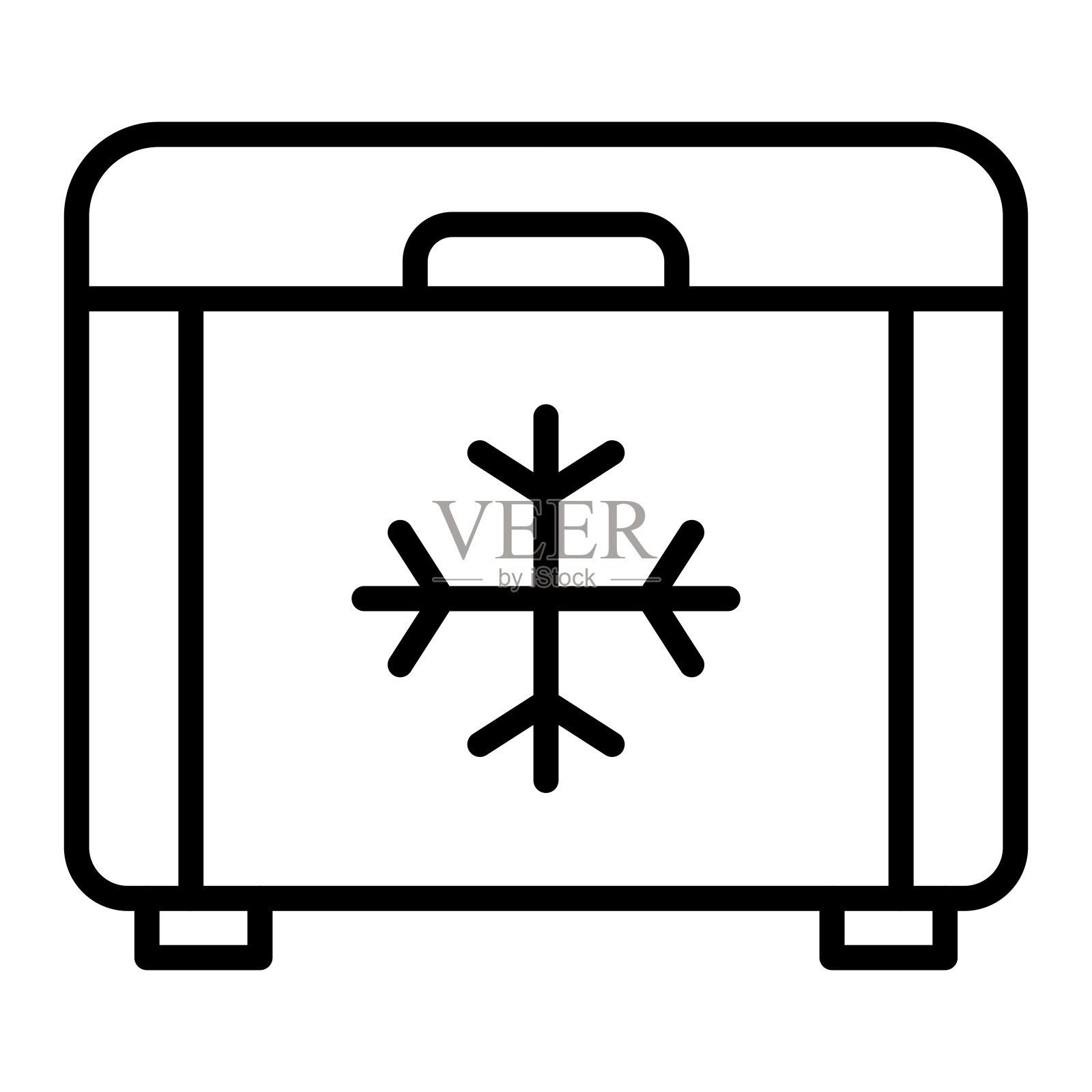 冷冻图标样式插画图片素材