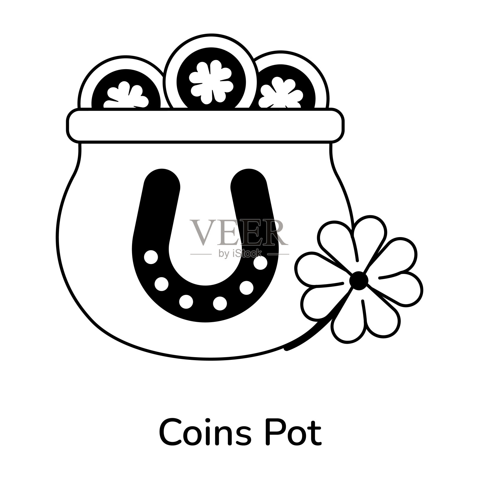 硬币罐插画图片素材