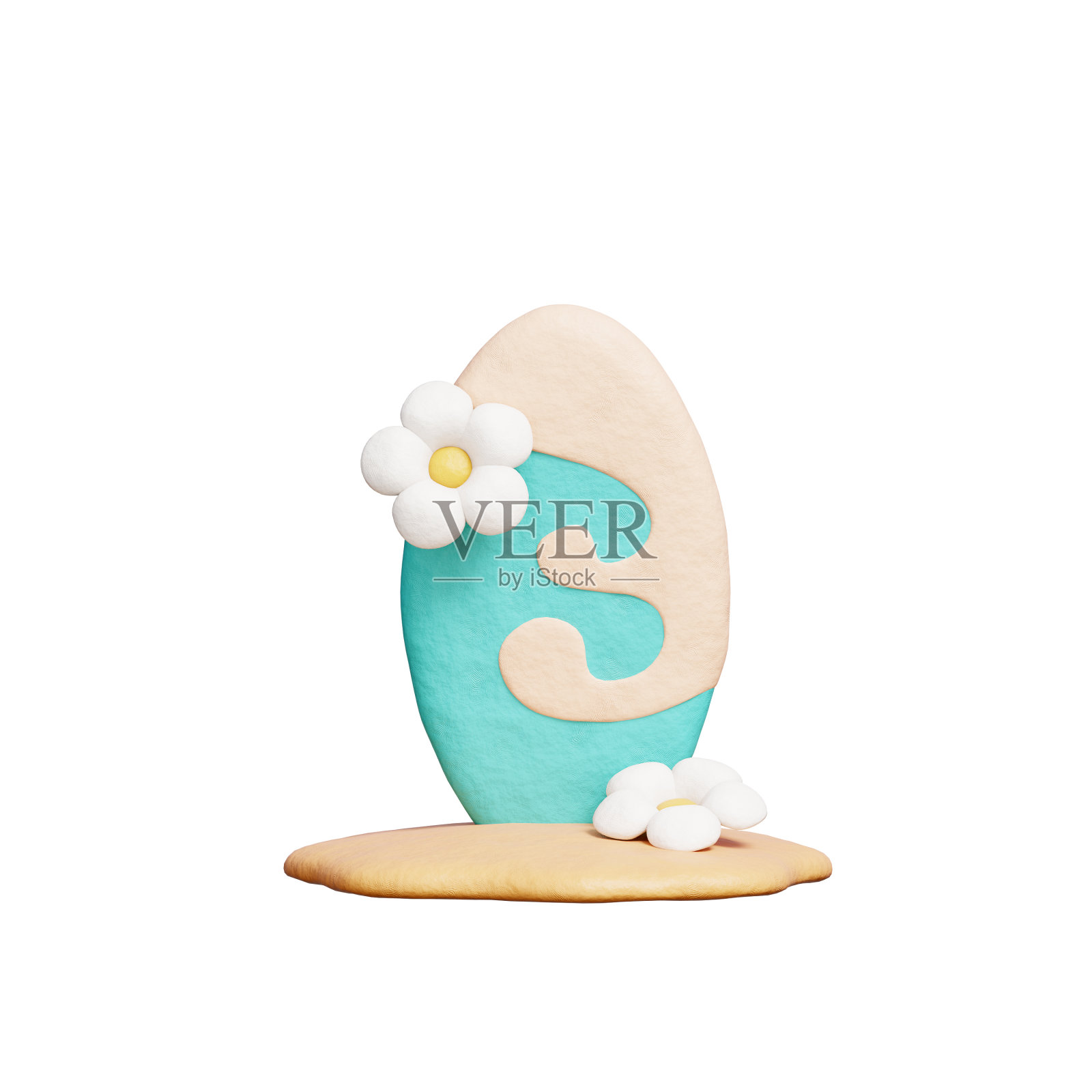 3D冲浪板,夏威夷元素,夏季热带,假日度假。照片摄影图片