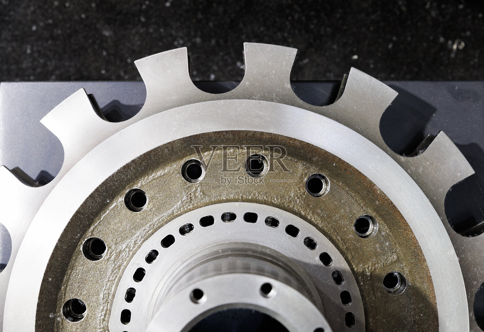 数控机床齿轮照片摄影图片