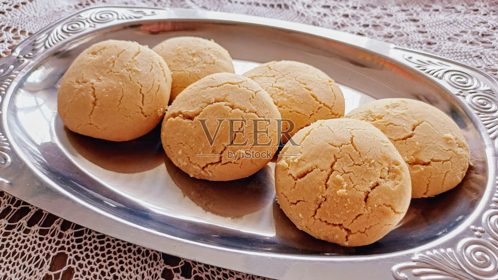 芝麻酱饼干照片摄影图片