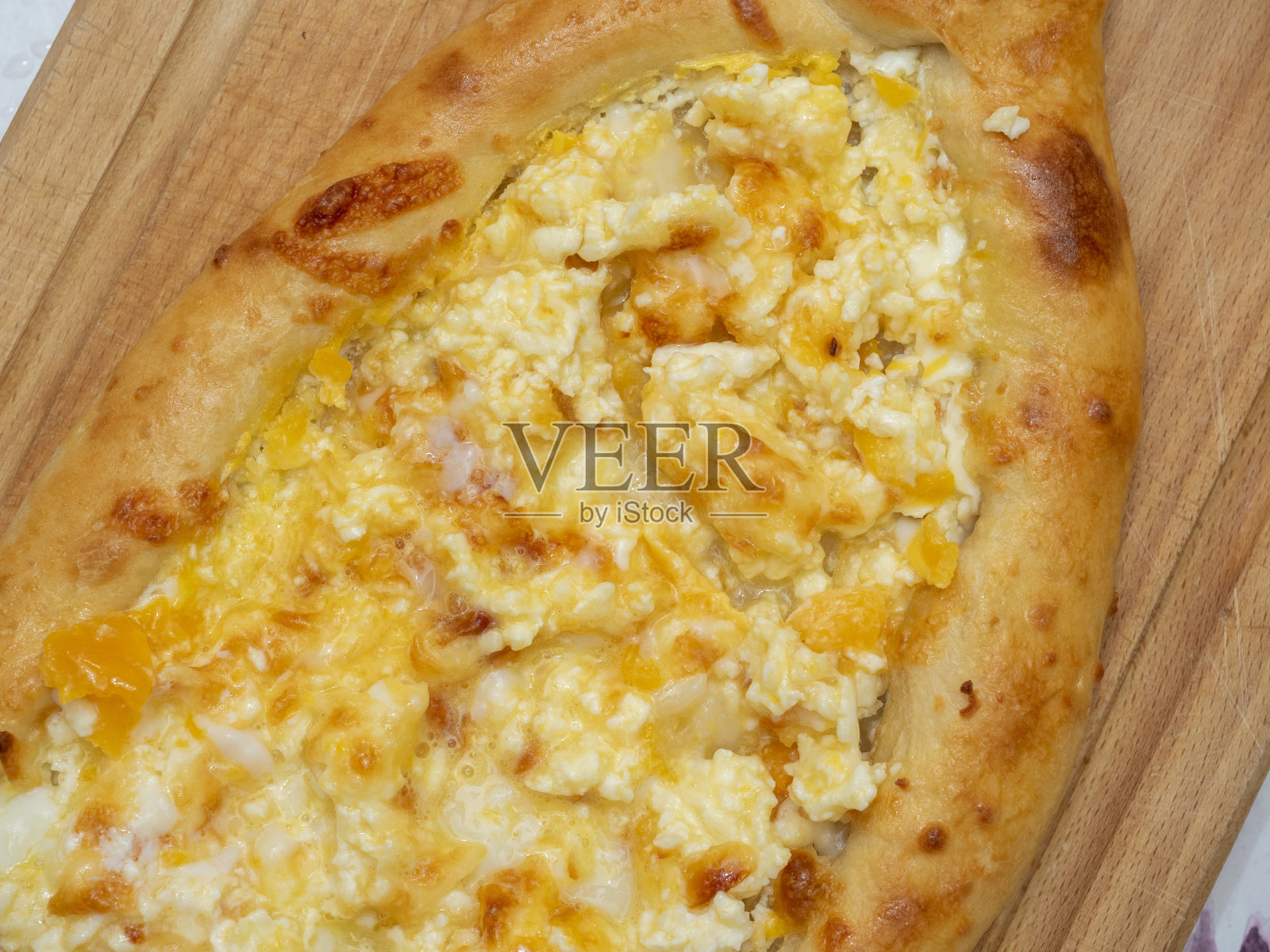 阿贾里亚的一只小哈查布里的特写。家常菜,格鲁吉亚菜照片摄影图片