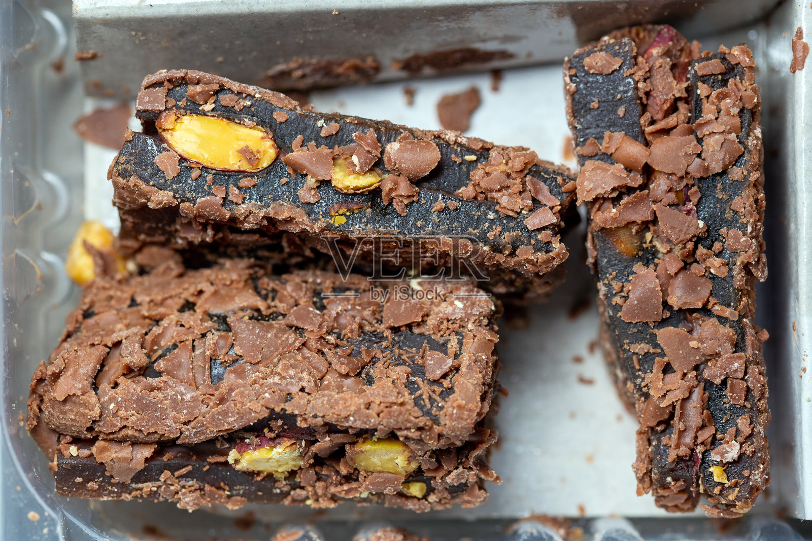 巧克力土耳其软糖特写照片摄影图片