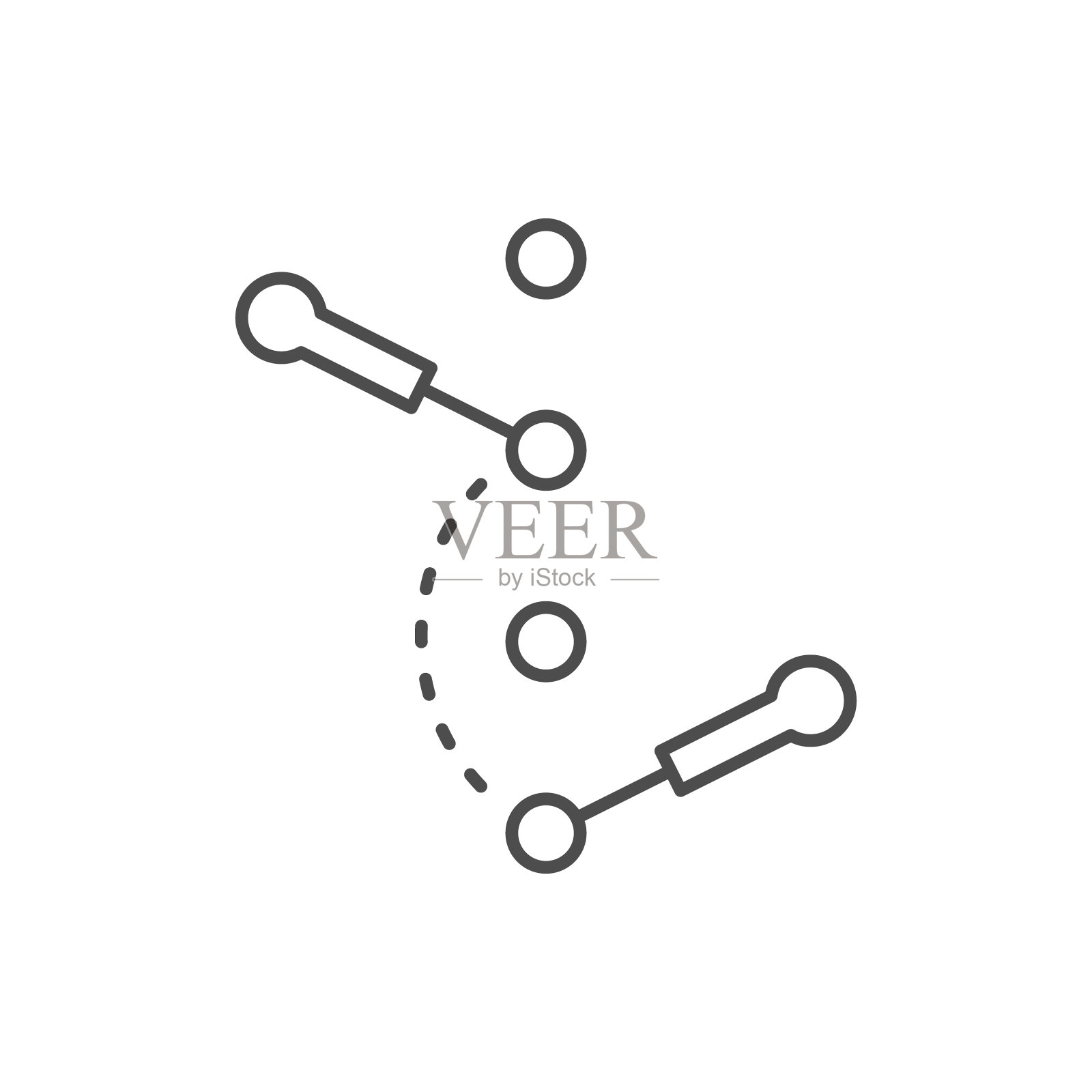 穴位方案线图标插画图片素材