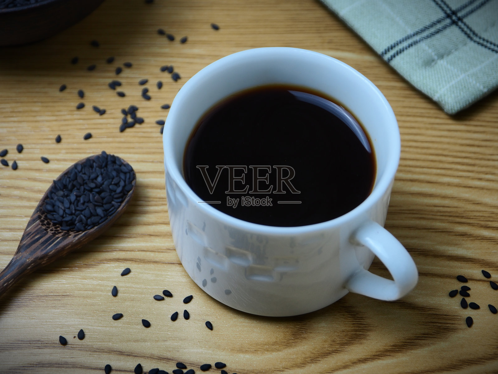 热黑芝麻饮料照片摄影图片