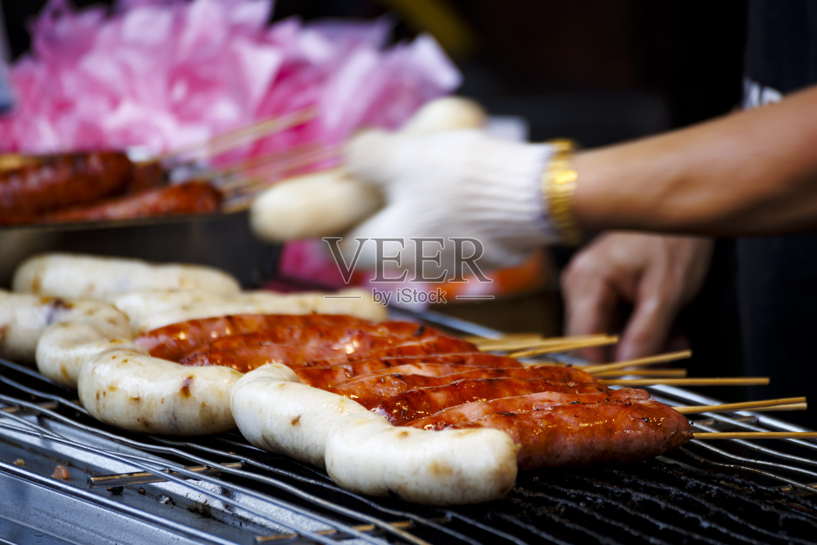 美味的烤香肠时刻照片摄影图片