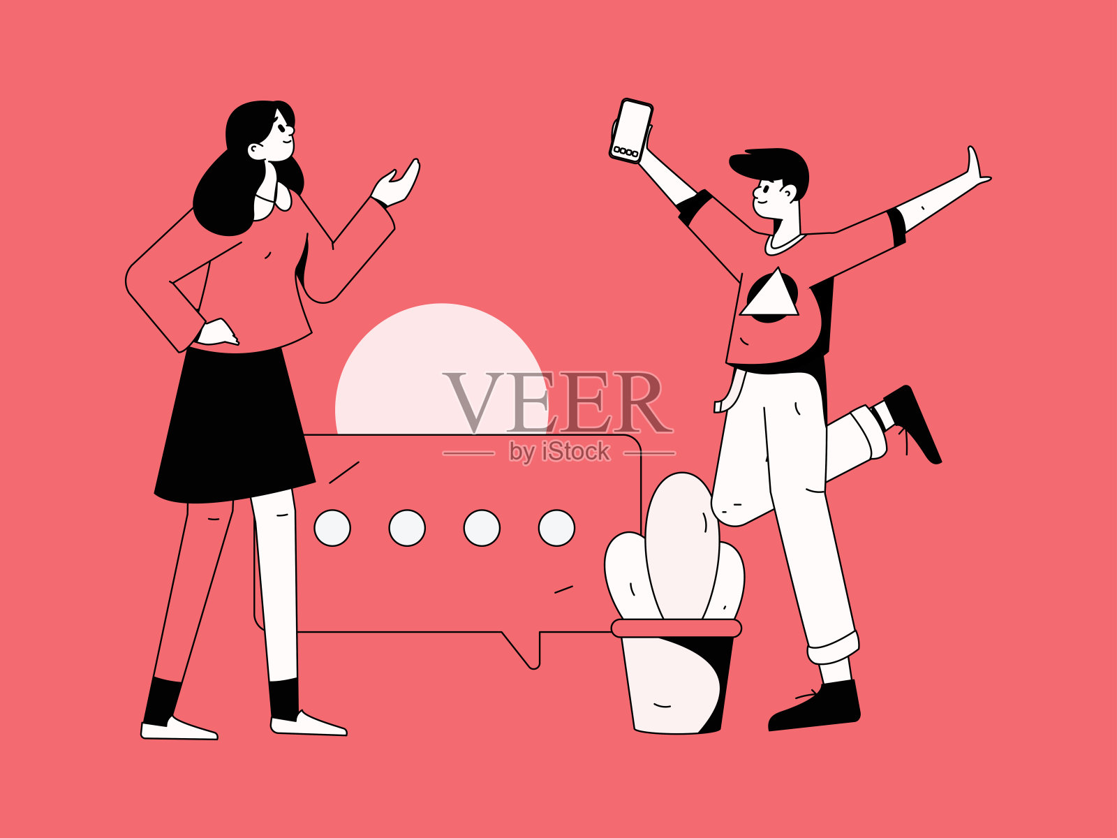 通知公告矢量创意平面手绘插图插画图片素材