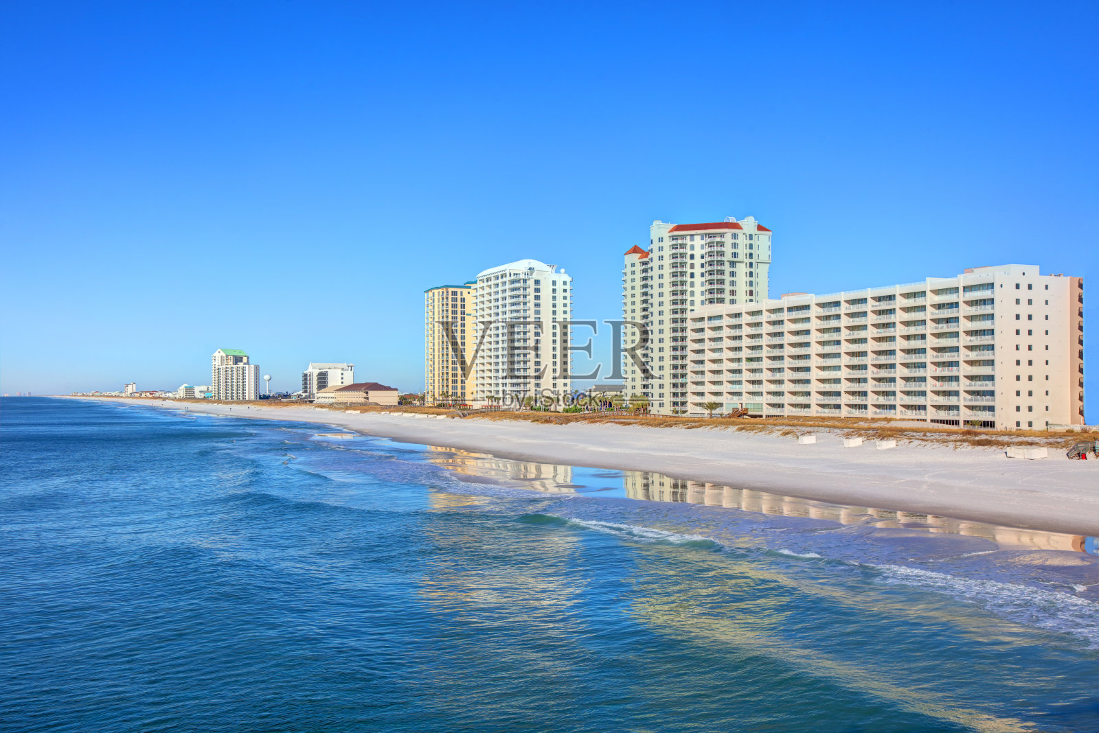 佛罗里达州的纳瓦拉海滩照片摄影图片