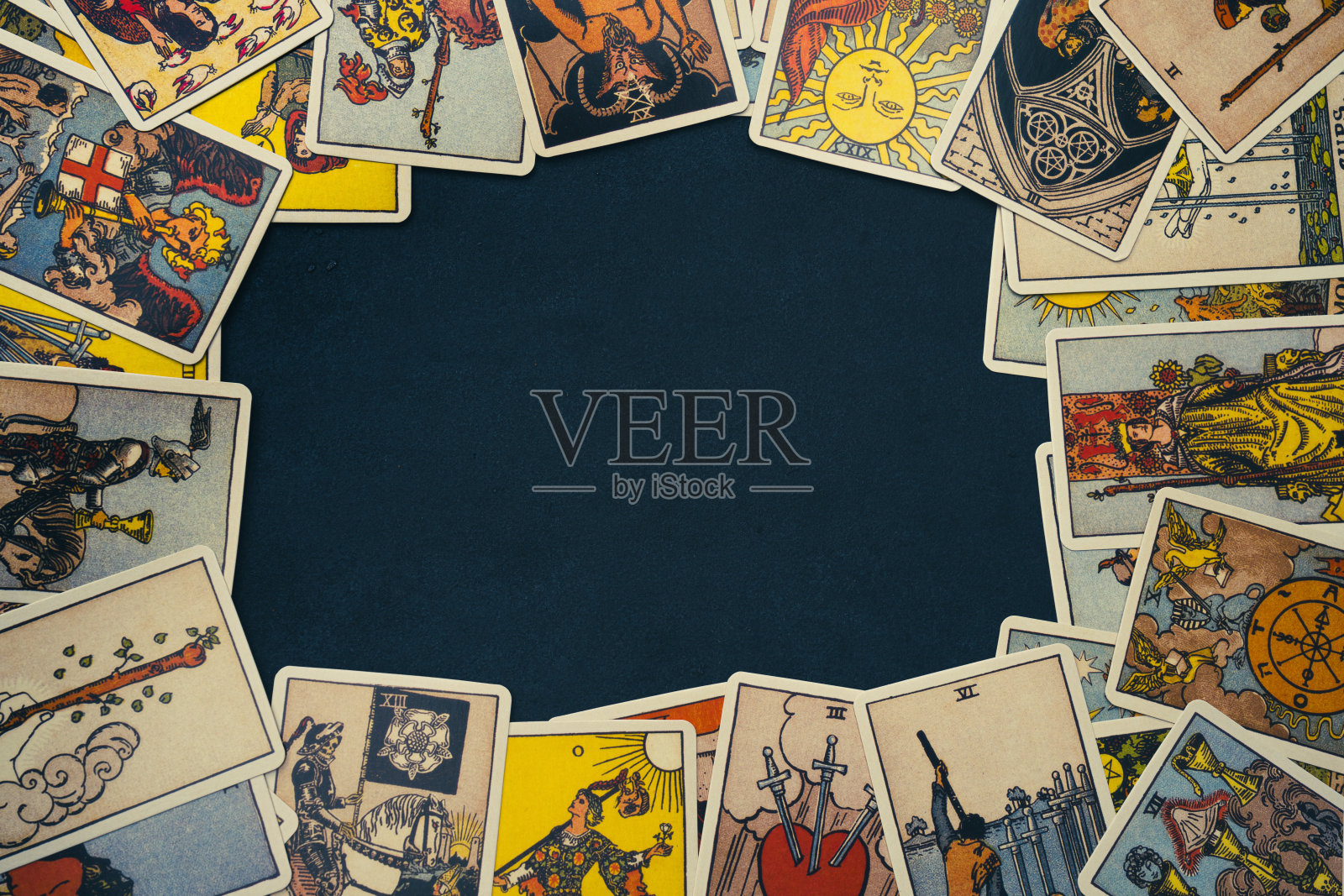 塔罗牌照片摄影图片