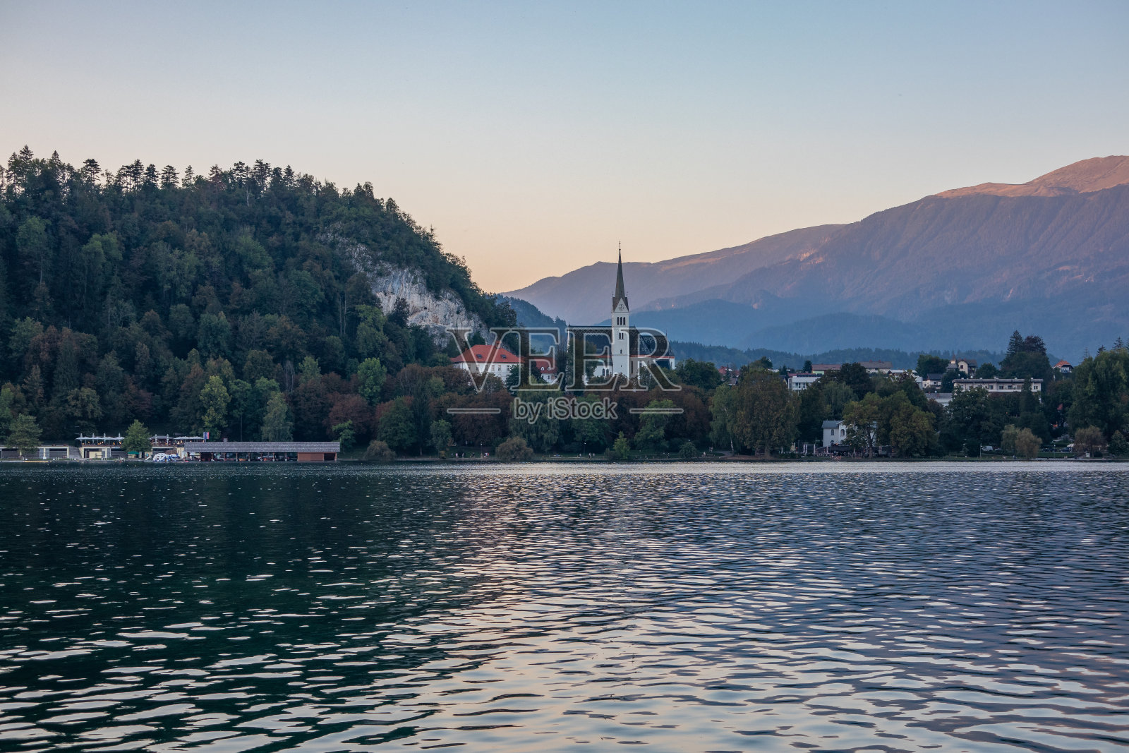 斯洛文尼亚布莱德湖景观照片摄影图片