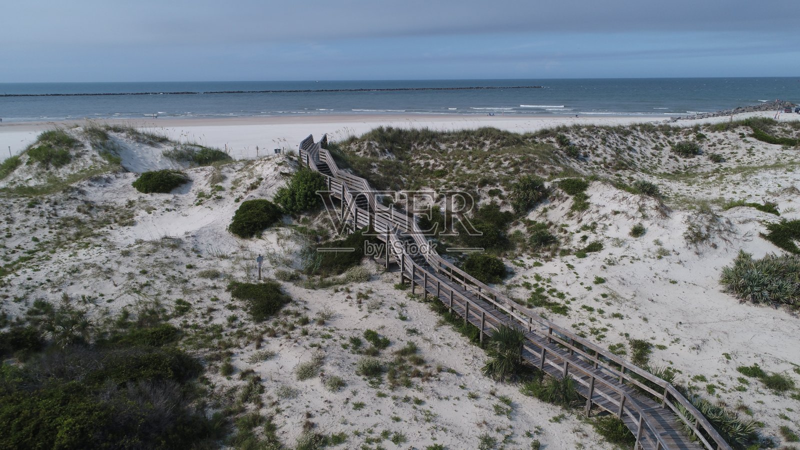 新士麦那海滩照片摄影图片
