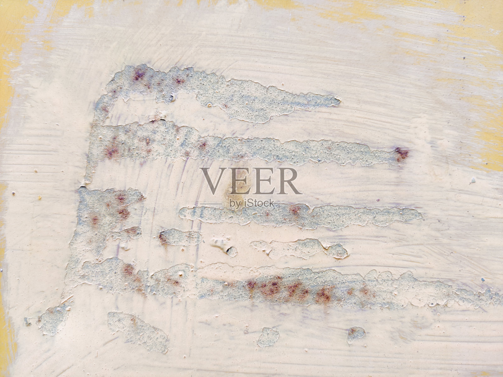 奶油色墙壁特写,带有质朴的质感照片摄影图片