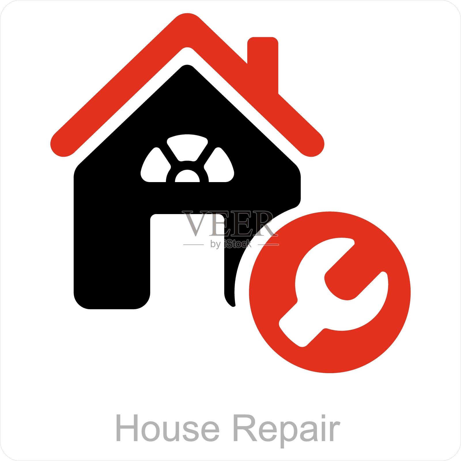 家居维修和建筑icon概念插画图片素材