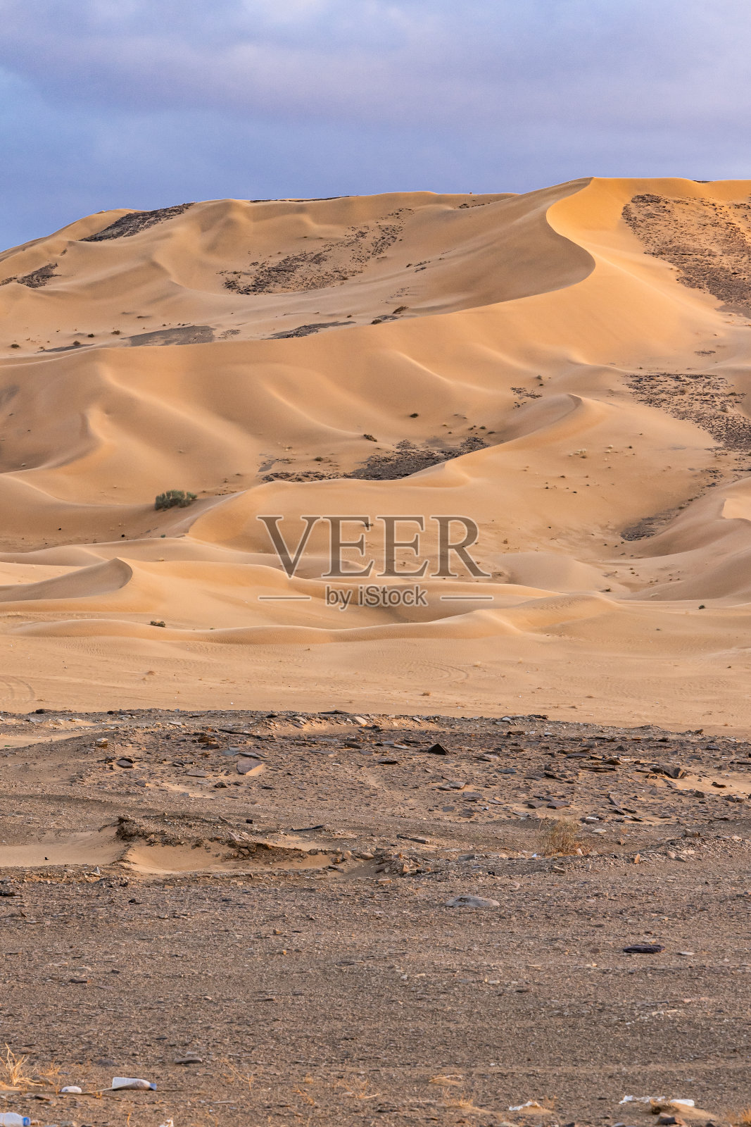 沙特阿拉伯沙漠中的沙丘。照片摄影图片