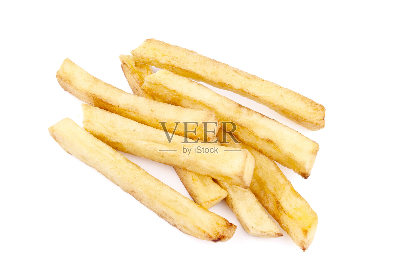 法式炸土豆孤立在白色背景照片摄影图片
