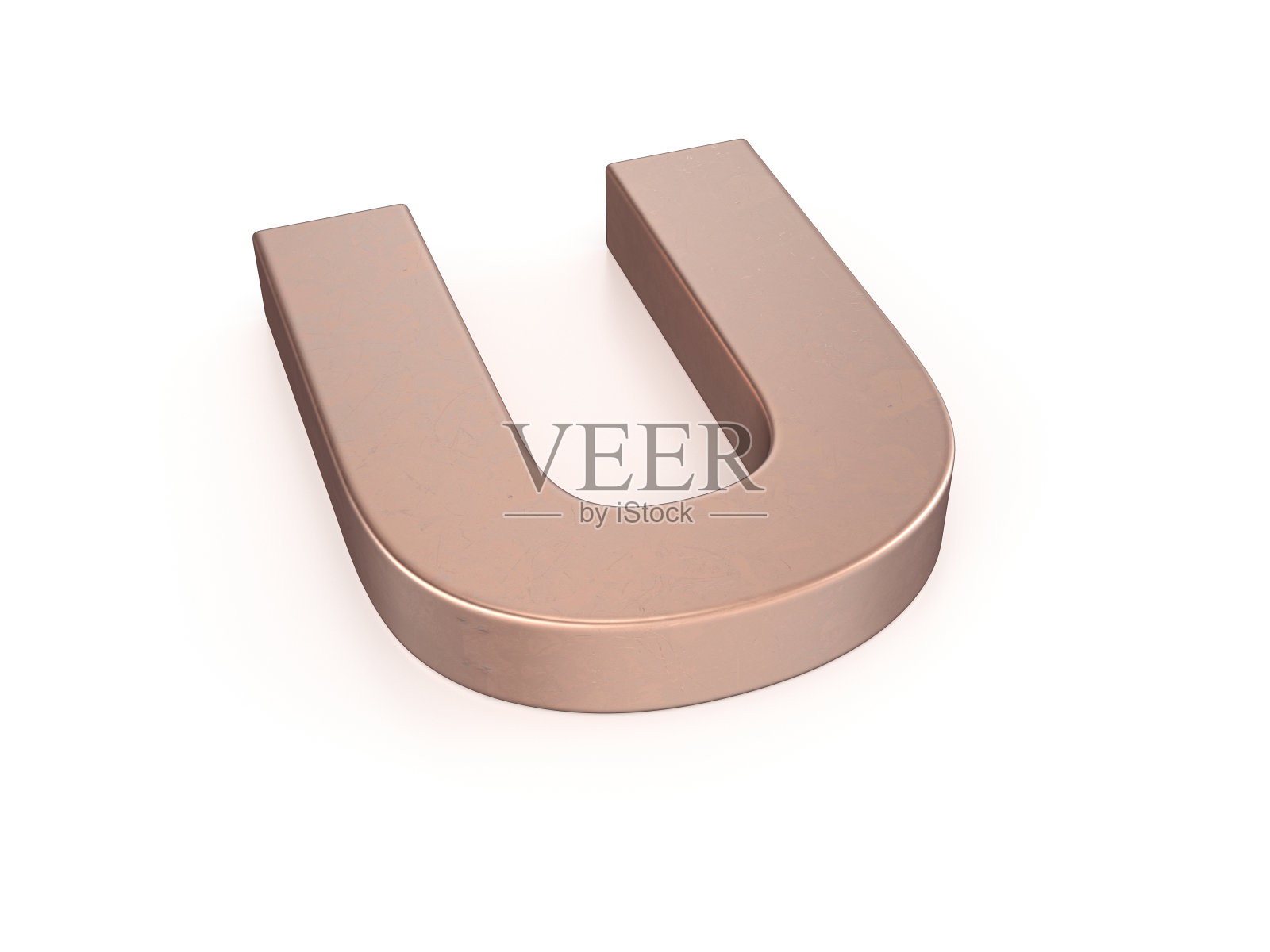 库珀字母U照片摄影图片