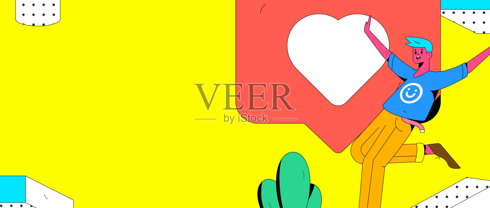 社交媒体评论扁平人矢量概念插图插画图片素材