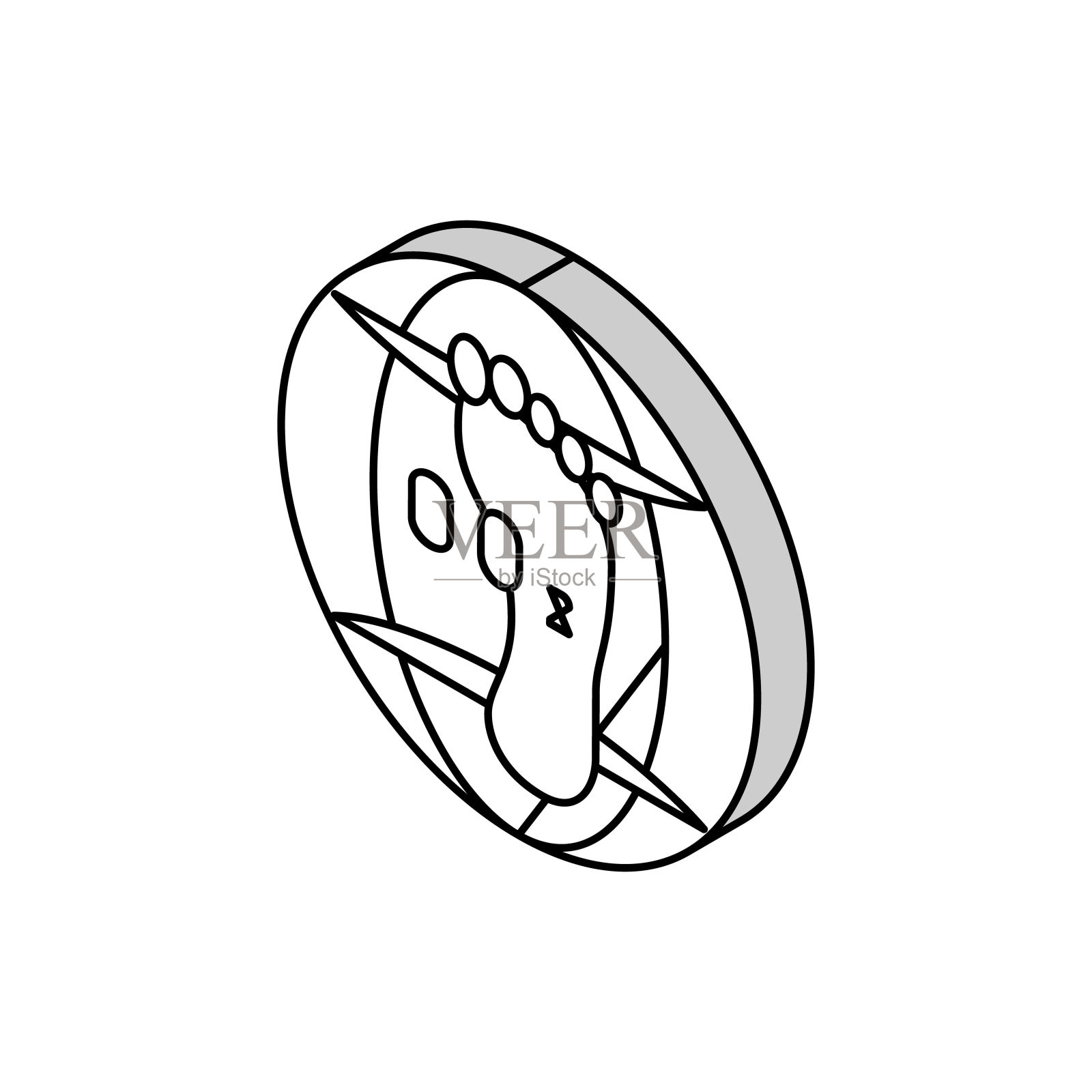 碳足迹环境等距图标矢量插图插画图片素材