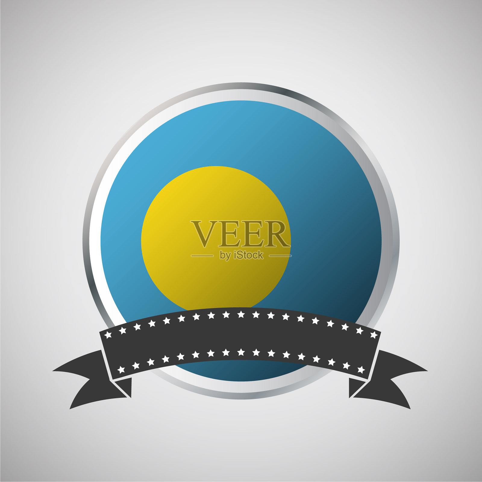 矢量帕劳圆旗横幅矢量插图插画图片素材