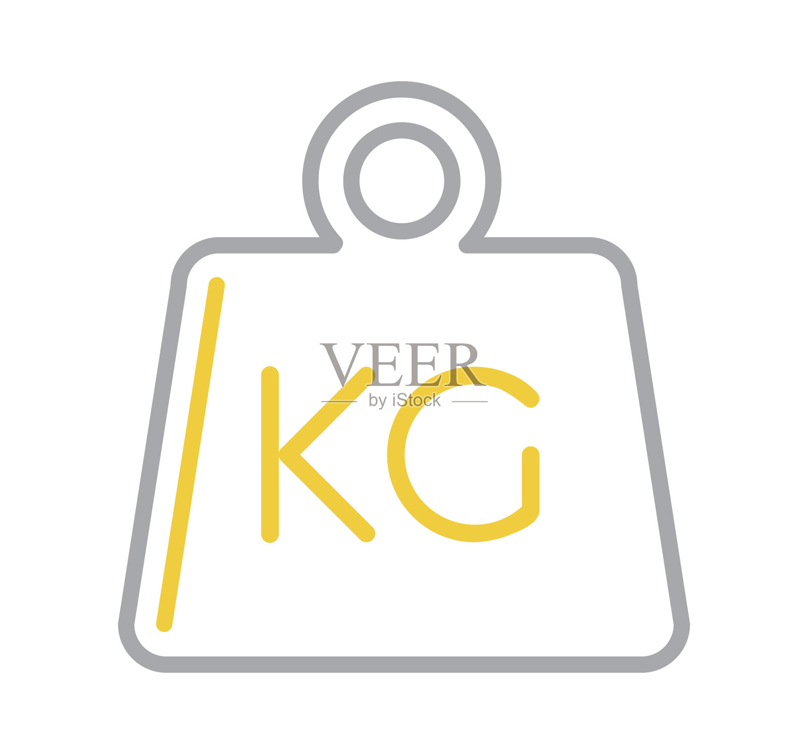 重量线图标插画图片素材