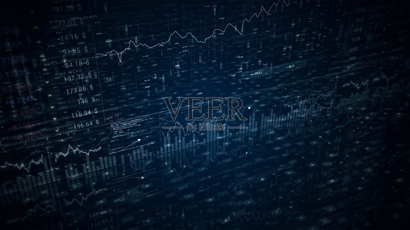 电蓝色的数字在黑暗的背景,类似于繁星满天的夜空照片摄影图片