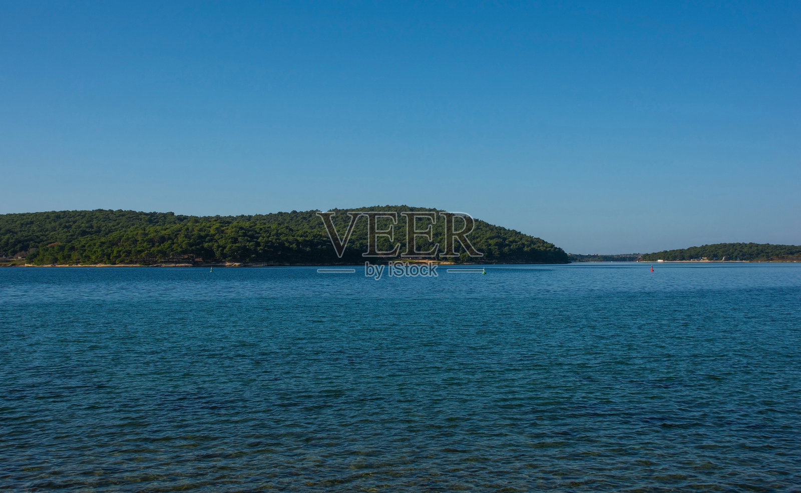 从克罗地亚的麦德林俯瞰普雷曼图拉半岛照片摄影图片