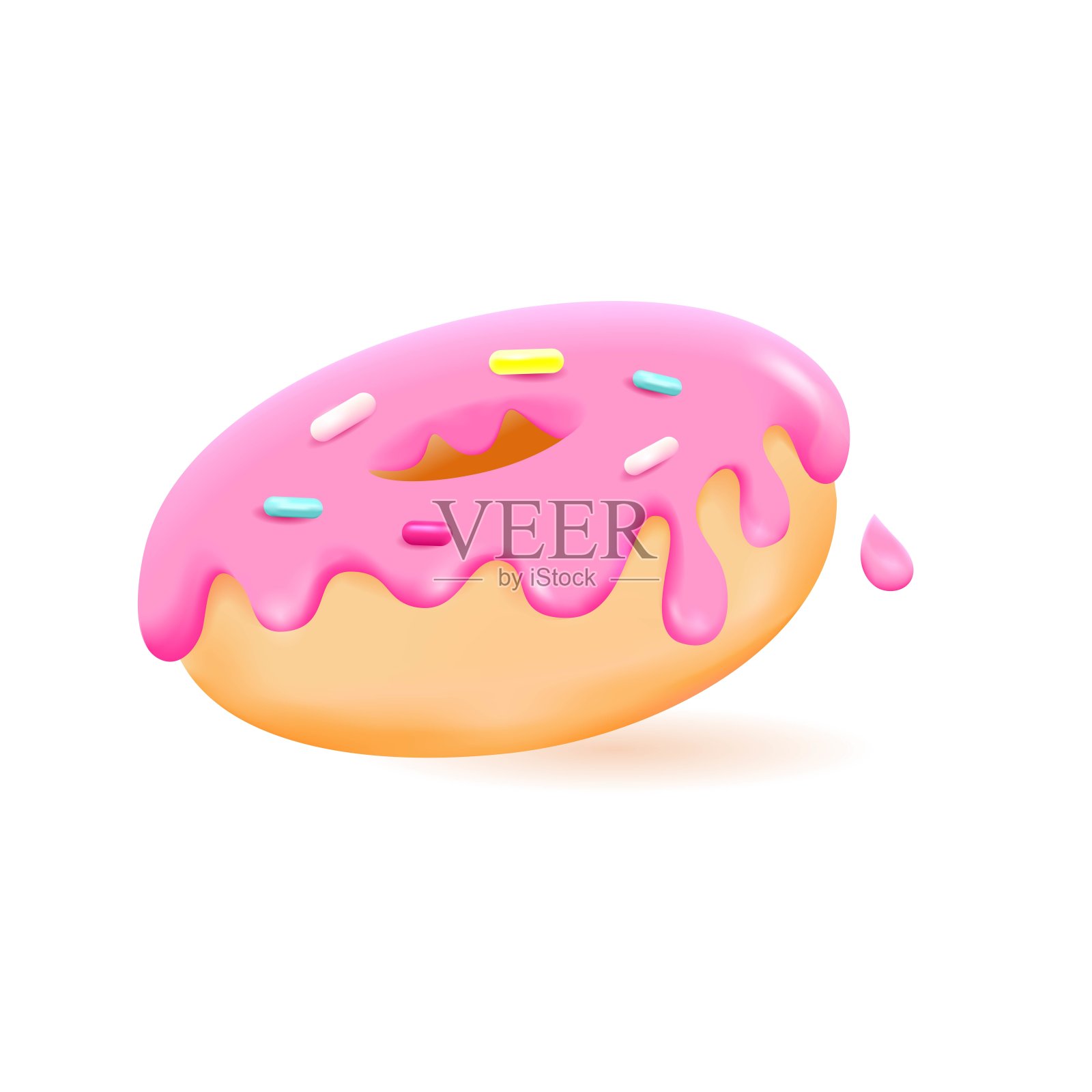 甜甜圈插画图片素材