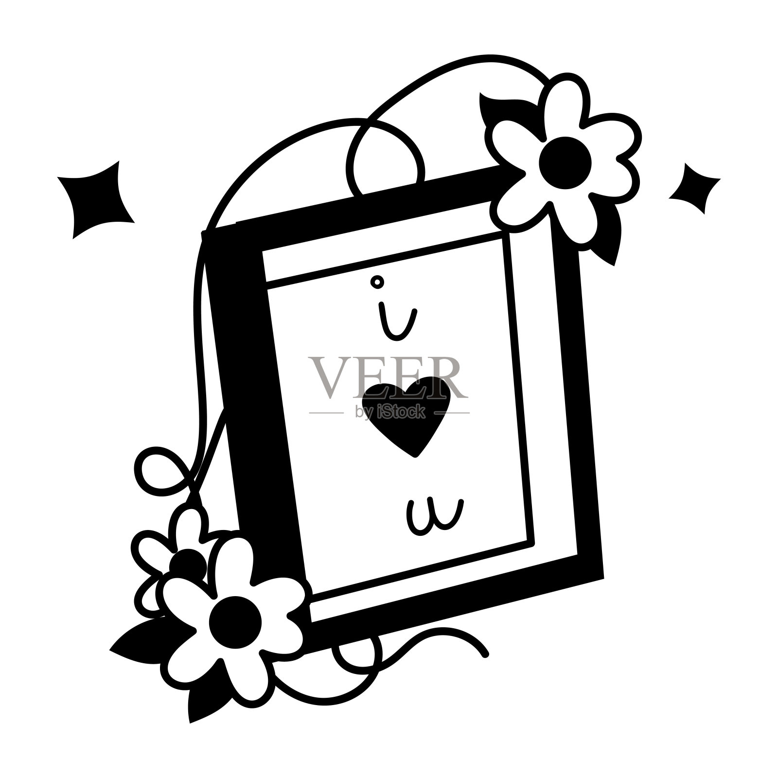 浪漫的画面插画图片素材