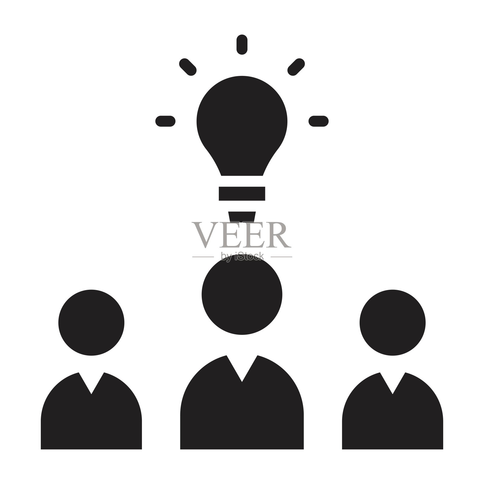 团队图标。插画图片素材