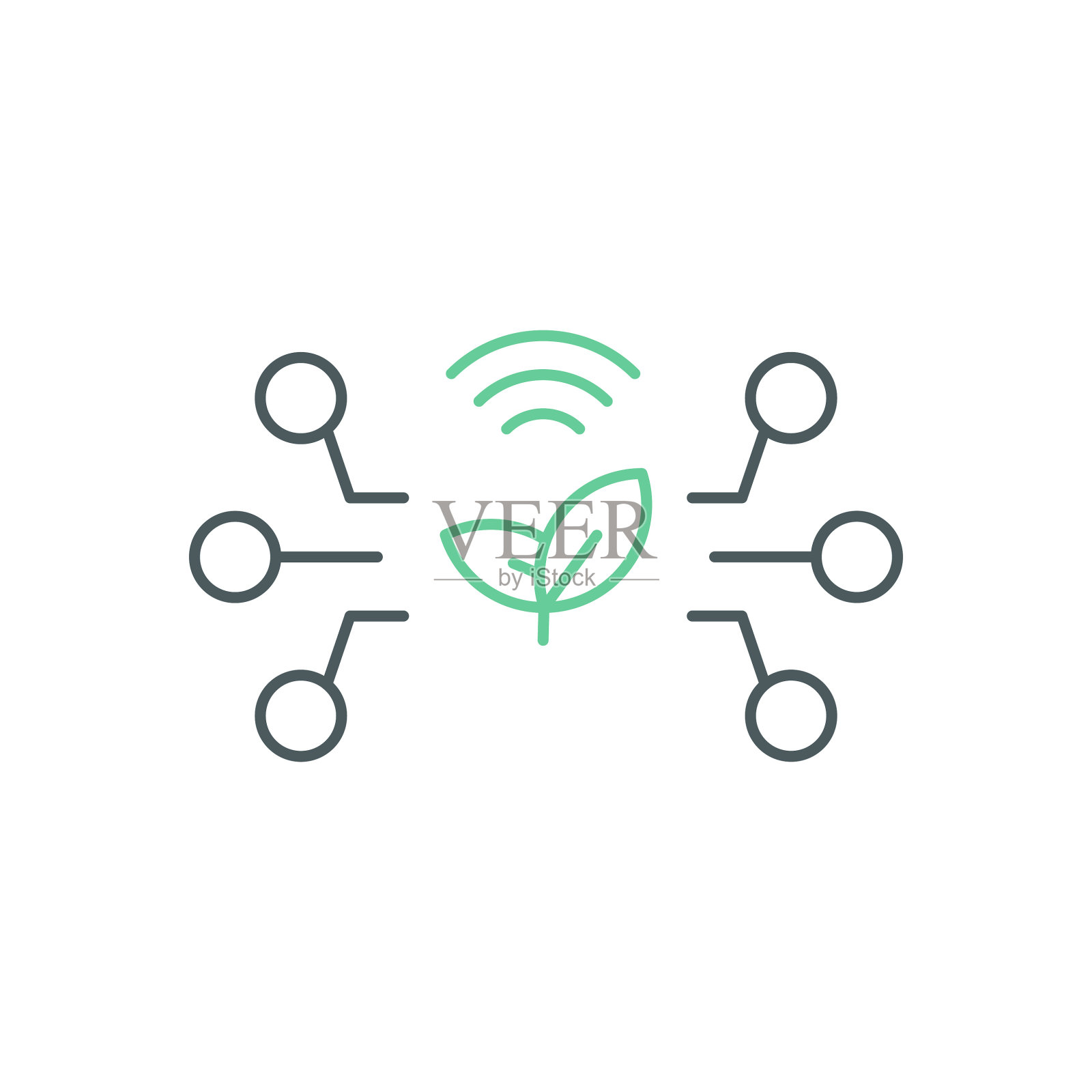 远程农场双色线图标设计与可编辑的笔画。适用于信息图表,网页,移动应用程序,UI, UX和GUI设计。插画图片素材