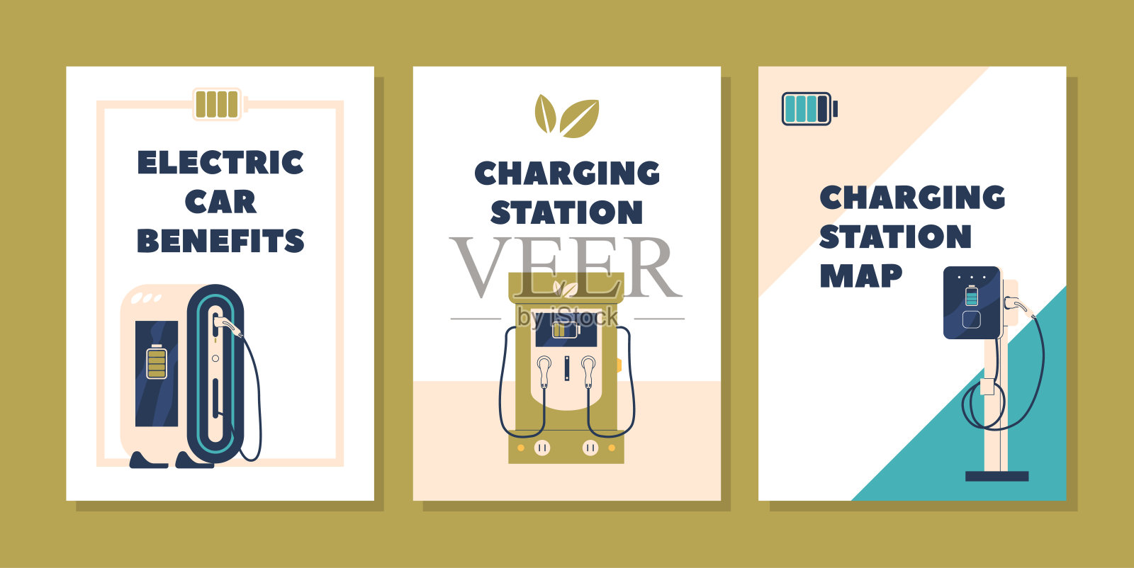 明亮,邀请横幅信号电动汽车的好处,充电站,大胆的电插头,垂直模板插画图片素材