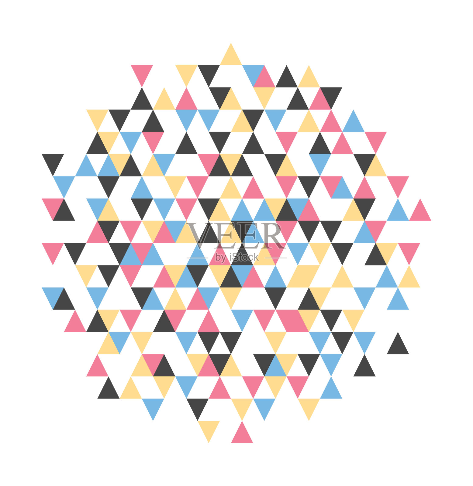 抽象六边形背景插画图片素材