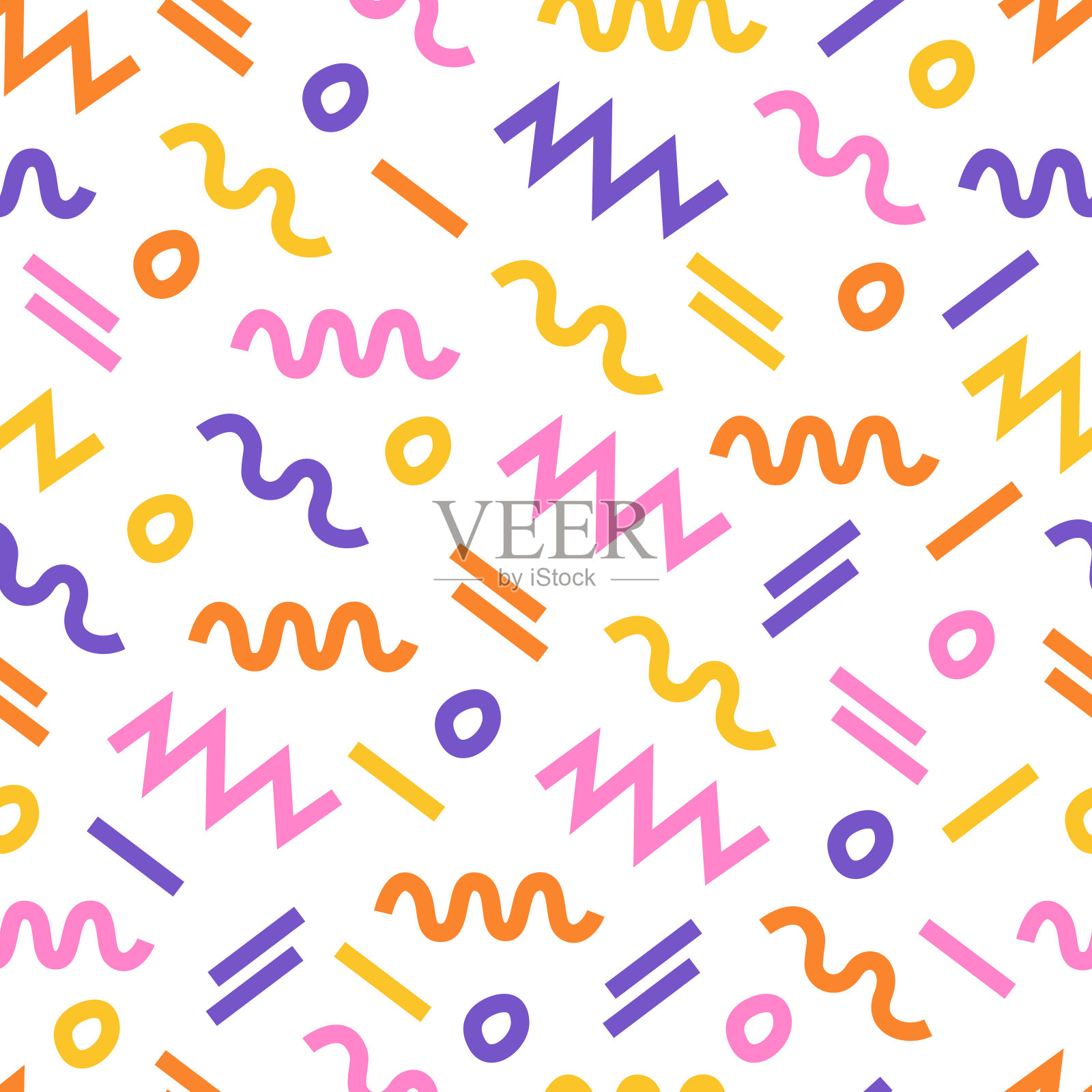 可爱的卷发插画图片素材